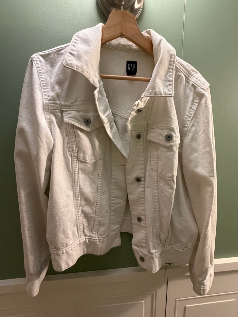 GAP Women's Cream Jean Jacket